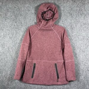 686 Womens Knit Tech Crushed Berry Melange Fleece Hoodie Womens Small #2399
